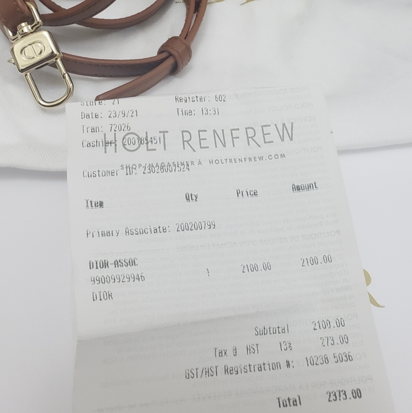 ****SOLD*******100% Authentic Micro Lady Dior Cannage vanity case brown leather - Picture 3 of 7